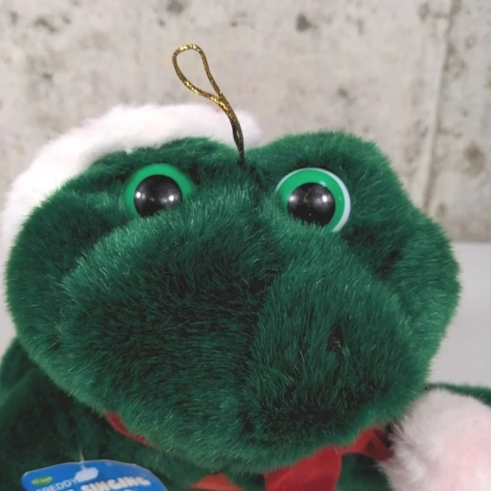 Freddy The Singing Frog Christmas Plush Fun World Holiday Musical Toy Vintage‎